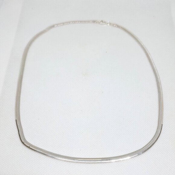 Italian Sterling Silver non-tangle diamond-cut dragon tail chain 20" 13.16 gr - Picture 4 of 6